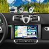 SIXWIN 4+128G Android 15 Autoradio per Mercedes-Benz Smart Fortwo 2011-2015 con CarPlay/Android/Mirror Link, 9 HD TouchScreen Schermo Navigatore WiFi RDS FM USB Bluetooth+AHD Retrocamera