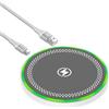 FoBrown Caricatore Wireless LadePad per Google Pixel 9 8 Pro 7a 6 XL, 15W Stazione di Ricarica Induttiva Carica Rapida Senza Fili per Samsung Galaxy S25/S24 Ultra/S23/S22/S21 FE, iPhone 17/16/15/14/13/12/11