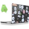 UESWILL Compatibile con MacBook Pro 14 2021, modello A2442, custodia rigida per MacBook Pro 14 con M1 Pro / M1 Max & Touch ID + panno in microfibra, Panda