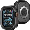 ZZDZZ 2 in 1 Cover Compatibile con Apple Watch Ultra 2/Ultra 49mm, Custodia Rigida Metallo Cornice Anti-Graffio Cover Protettiva per iWatch 49mm (Nero)