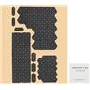 PATIKIL 1 Set Nastro Adesivo Antiscivolo Motivo Fiori Di Pruno, Strisce Adesive Universali Per Mouse, Strisce Pretagliate Prelaminate Cuscino Sudore Per Cellulare Laptop Mouse, Nero