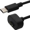 kwmobile Caricatore Compatibile con Amazfit Band 7 - Caricabatterie USB C Activity Tracker - Cavo Fitness Watch 100 cm Nero
