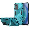 ESTH® Custodia per OnePlus Nord CE 2 Lite 5G con Supporto [Compatibile con Supporto Magnetico per Auto] Cover Paraurti PC + TPU, Blu