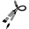 HOYULLI Adattatore Lightning a USB 2 in 1 OTG 3.0 Cavo Adapter per iPhone 14 13 12 11 Pro MAX per iPad Caricabatterie Jack per Apple Dati Foto Digitale Fotocamera Lighting Maschio a USB-A Femmina Card Reader