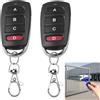 BaZuyunMd 2 telecomandi universali per cancelli, codice telecomando per porta da garage 433,92 MHz, adatti per auto, compatibili con 4 pulsanti, copia chiavi per auto e porta da garage (pulsanti rossi e neri)