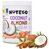Nutego Burro di Mandorle e Cocco 1kg - Crema Proteica Spalmabile al Cocco, Naturale - Vegan, Senza Lattosio