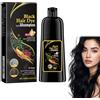 Rakiuty 3-In-1 Shampoo Colorante,Shampoo per la Tintura,Colorante Capelli Istantaneo,Hair Dye Shampoos Capelli Colorati 3 in 1,Hair Dye Naturale per Capelli Vegetali (Nero)