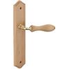 THIRARD - Set di Maniglie per Porta Interna Themis - Legno Grezzo - Design Estetico - Uso Pratico - Interasse 195 mm - Quadrato 7 mm - Installazione Facile - Marrone