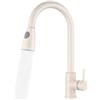 Serenfira Rubinetto Cucina Acciaio Inossidabile 304, Miscelatore Monoforo con Doccetta Estraibile, Girevole 360°, 2 Modalità Getto d'Acqua, Antiperdite con Limite di Temperatura per Cucina Casa Bar