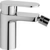MP-SHOP IT Miscelatore per Bidet Bagno monoforo con Piletta di Scarico Automatico da 1"1/4 Stile Moderno | Miscelatore Acqua Calda e Fredda | Ottone Cromato | Attacco 3/8 | Kit Completo Installazione Facile
