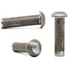Screws City Ribattini in acciaio solido con testa tonda M5 (5 mm x 34 mm) DIN 660 (confezione da 20) D03-04BC