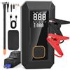Ambesty Booster Avviamento Auto,Avviatore per veicolo con Compressore Aria Portatile,8000mAh Avviatore Batteria Macchina,Jump Starter con LED Torcia,Ricarica USB-C,per Auto/Moto(10.0L Gas or 8.0L Diesel)