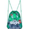 Minecraft Creeper - Sacca da palestra, borsa da nuoto, borsa sportiva, zaino da palestra, zaino per scarpe, zaino sportivo con coulisse, zaino da gioco, Creeper, Mittelgroße, Casual