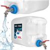 KOTARBAU® Serbatoio per acqua 10 litri Tanica con rubinetto in metallo, Plastica Bianca, Impermeabile, Igienico, Serbatoio per acqua potabile, Accessori per campeggio di sopravvivenza