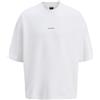 JACK & JONES Jcoinfinity Print Back Sweat SS, Bianco, XL
