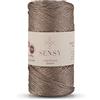 S SENSY Sensy Premium 2 mm 229,6 metri di corda in poliestere scintillante 90% polipropilene 10% poliestere Cordoncino macramè 2 mm Cordoncino per borsa all'uncinetto Cordoncino macramè Filo per uncinetto