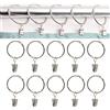 CINGHIA Anelli per Tende,Ganci per Tende con Clip,40 Pezzi Anelli Tenda Clip,Occhielli a Clip per Tende,Tenda con Anelli,Anelli Ganci Tende,35mm Diametro Interno