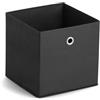 Zeller 14133 Contenitore, Non-Woven, Nero, 28x28x28 cm