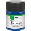 KREUL 75526 - Vernice acrilica opaca, blu cobalto in barattolo da 50 ml, vernice a base d'acqua dalla copertura cremosa, ad asciugatura rapida, adatta a molte superfici diverse