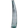 GILDE Vaso Corno Petrol in vetro riciclato Produzione Europea H: 100 cm Ø 20 cm 39198