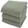 Serafina Home Strofinacci da cucina in 100% cotone, morbido, per la pulizia e l'asciugatura, assorbente, in spugna, con asola a coste, set di 3 multiuso per l'uso quotidiano