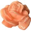 Cereria Di Giorgio - Candela laccata a forma di Rosa - Colore Cipria - Diametro 9 cm cm Altezza 4.5 cm - Sacchetto Regalo - Artigianale