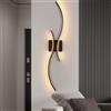 Comely Applique da Parete Interno LED, 27 W 3075 LM Nera Lunga Lampada da Parete Moderna, 80 CM Lampada a Muro in Alluminio per Camera da Letto, Soggiorno, Corridoio, Bianco Caldo 3000 K