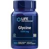 Life Extension, Glycine, 1000mg, Altamente Dosato, 100 Capsule vegane, Testate in Laboratorio, Senza Glutine, Vegetariane, Senza Soia, Non OGM