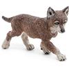 Papo - Statuina Cucciolo di Lupo Realistica - 3 Anni + - Collezione Vita Selvaggia - Gioco Educativo Giovani Animali della Foresta - Idea Regalo Giocattolo Bambina Bambino