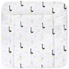 Balbina® Fasciatoio in cotone morbido fasciatoio lavabile 60 x 70 I oche su bianco