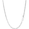NKlaus catena king 2,3mm catena argento 925 sterling silver king diamond cut bracciale solido uomo 23cm 3427