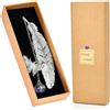FIBOUND 1 Pezzo Segnalibro Piuma Argento con Ciondolo Farfalla, Regalo di Lettura Elegante per Donne, Madri & Insegnanti, Presente Perfetto per Amanti dei Libri, Presentato in Scatola Regalo.