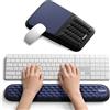 VAYDEER Set di poggiapolsi ergonomici, tastiera e tappetino per mouse in memory foam, antiscivolo, ideale per ufficio, home office e gaming, rosa