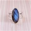 Bella Pietra Labradorite 925 Argento Sterling Mano Anello Tutti Misura Ag-32