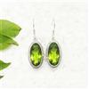 Orecchino Di Natale In Argento Sterling 925 Con Gemma Di Peridoto E Topazio