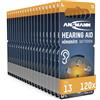 ANSMANN 13 (arancione 120 pezzi in confezione economica) Tipo 13 P13 PR48 ZL2 Made in Germany Zinco-aria 1,4 V - Batteria per apparecchi acustici, assistente per apparecchi acustici