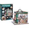 Buki Diorama Café - Modellino caffè in miniatura in legno con LED - Diorama DIY 120 pezzi - Kit costruzione decorazione camera - da 10 anni - 14,5 x 16 x 15,8 cm - BUKI France 68072