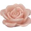 Cereria Di Giorgio - Candela a forma di Rosa - Colore Pesca - Diametro 10 cm Altezza 5 cm - Sacchetto Regalo - Artigianale