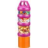 BeneLabel Contenitori per Alimenti, Set di 4 Pezzi Twist Lock Impilabile, Contenitori Plastica per Conservare Latte, Proteine in Polvere, Snack, Articoli da Viaggio, Senza BPA(Rosso, 910ML)