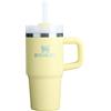 STANLEY Quencher H2.0 Tumbler con manico e cannuccia, coperchio Flowstate a 3 modalità, compatibile con portabicchieri da viaggio, in acciaio inossidabile, isolato, senza BPA, 0,4 litri, Grapefruit