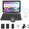 BDF Tablet BDF Scheda SIM 4G Lte da 10,1 pollici Octa Core 8 GB RAM 256 GB ROM Tablet 2.4G/5G Wifi Android 13 Scheda SIM Tablet PC