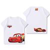 Potdemiel T-shirt Potdemiel Lightning McQueen Cars per bambini in cotone 100%, nuovo stile estivo, top comodo e traspirante per ragazzi e ragazze