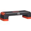 HOMCOM cyclette fitness regolabile in altezza 10/15/20 livelli cm superficie antiscivolo in plastica 78x28x20 cm grigio e rosso