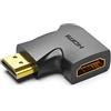 Vention Adattatore HDMI 2.0 Vention ad angolo retto di 90 gradi M/F 4K 60Hz Nero [6922794747937]