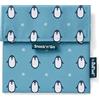 Roll'Eat ® | Porta Sandwich riutilizzabile, borsa ecologica senza BPA, porta panino di colore penguin - Snack'n'Go Animals