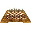 Senza marchio Set scacchi di lusso fatti a mano design Impero Romano - tavola in legno mass...