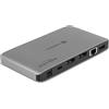 DeLOCK 87777 replicatore di porte e docking station per laptop Cablato Thunderbolt 3 Grigio [87777]