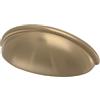 Franklin Brass P34702K-CZ-B Maniglia per cassetto armadio 76 mm, oro, confezione da 5