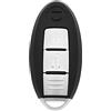YINETTECH Guscio chiave telecomando per auto a 2 pulsanti compatibile con Qashqai Leaf Juke Micra Note di ricambio custodia custodia custodia chiave NSN14 lama chiave