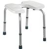 Wenko 206051100 Sgabello, Bianco, 46 x 36-46 x 53, 5 cm